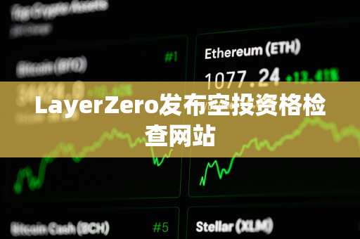 LayerZero发布空投资格检查网站