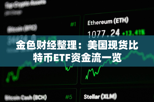 金色财经整理：美国现货比特币ETF资金流一览