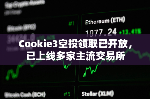 Cookie3空投领取已开放，已上线多家主流交易所