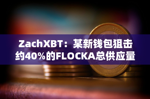 ZachXBT：某新钱包狙击约40%的FLOCKA总供应量