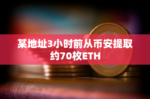 某地址3小时前从币安提取约70枚ETH