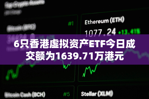 6只香港虚拟资产ETF今日成交额为1639.71万港元