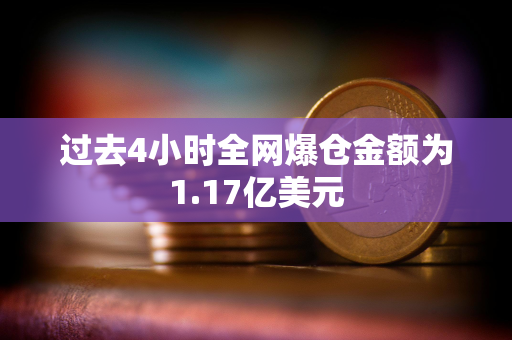 过去4小时全网爆仓金额为1.17亿美元