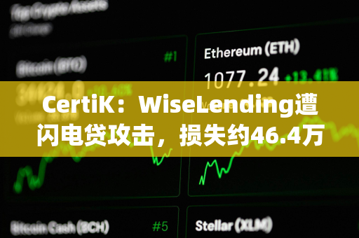 CertiK：WiseLending遭闪电贷攻击，损失约46.4万美元