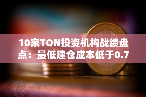 10家TON投资机构战绩盘点：最低建仓成本低于0.78美元 最高回报率或超14倍