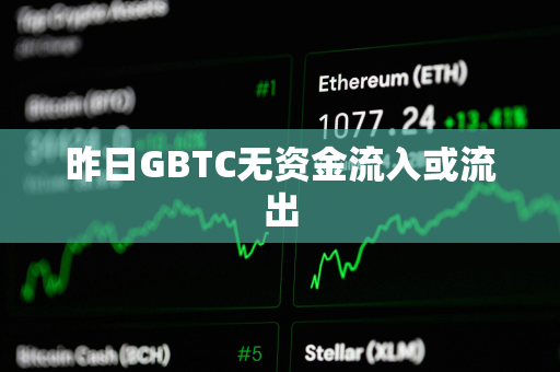 昨日GBTC无资金流入或流出