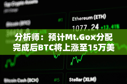 分析师：预计Mt.Gox分配完成后BTC将上涨至15万美元