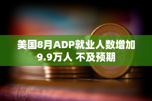 美国8月ADP就业人数增加9.9万人 不及预期