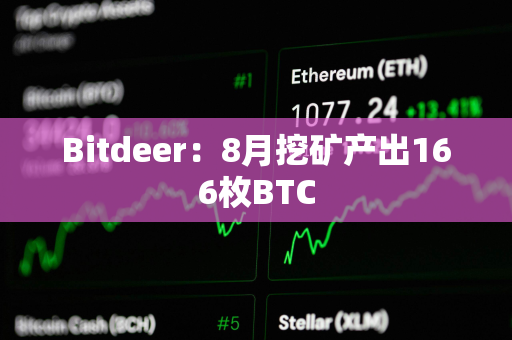 Bitdeer：8月挖矿产出166枚BTC