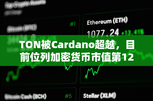 TON被Cardano超越，目前位列加密货币市值第12