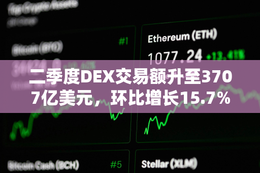 二季度DEX交易额升至3707亿美元，环比增长15.7%