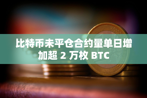 比特币未平仓合约量单日增加超 2 万枚 BTC