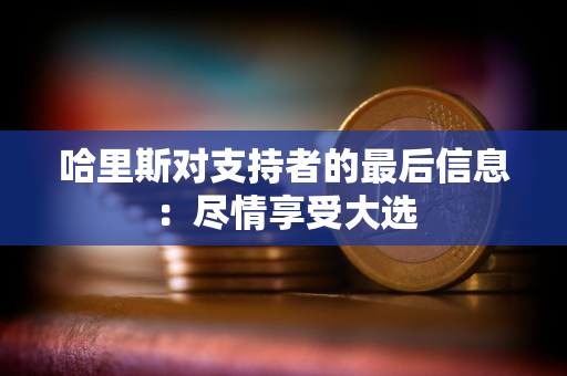 哈里斯对支持者的最后信息：尽情享受大选