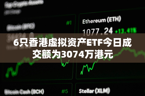 6只香港虚拟资产ETF今日成交额为3074万港元