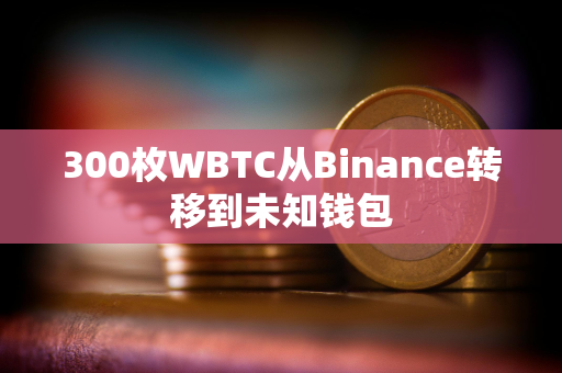 300枚WBTC从Binance转移到未知钱包