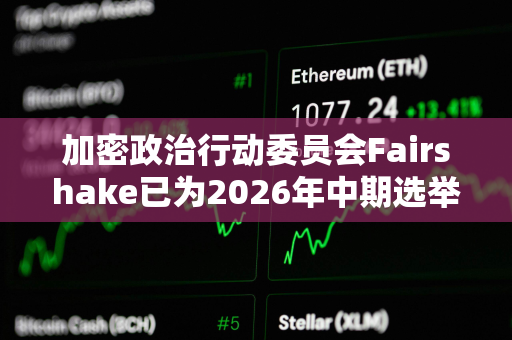 加密政治行动委员会Fairshake已为2026年中期选举筹集7800万美元