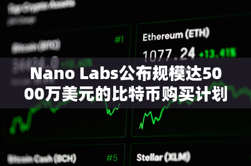 Nano Labs公布规模达5000万美元的比特币购买计划