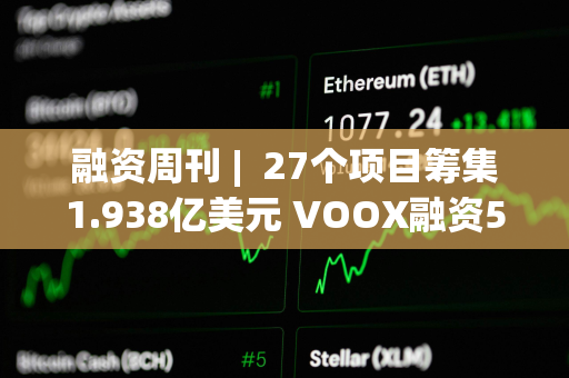 融资周刊 |  27个项目筹集1.938亿美元 VOOX融资5000万美元