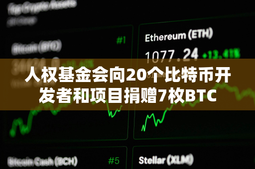 人权基金会向20个比特币开发者和项目捐赠7枚BTC