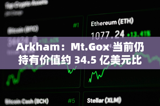 Arkham：Mt.Gox 当前仍持有价值约 34.5 亿美元比特币