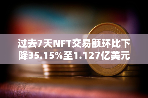 过去7天NFT交易额环比下降35.15%至1.127亿美元