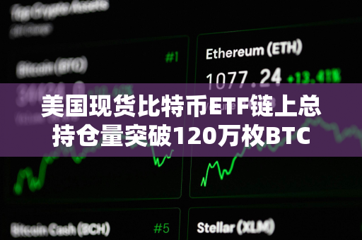 美国现货比特币ETF链上总持仓量突破120万枚BTC