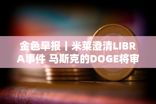 金色早报丨米莱澄清LIBRA事件 马斯克的DOGE将审计SEC