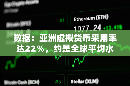 数据：亚洲虚拟货币采用率达22％，约是全球平均水平的3倍