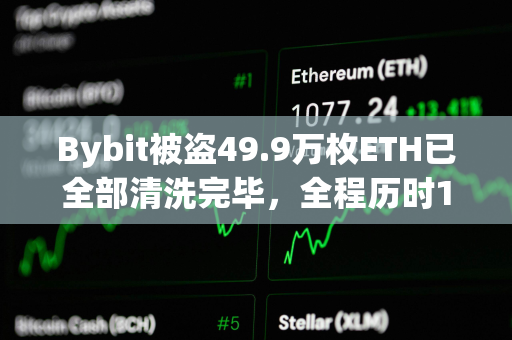 Bybit被盗49.9万枚ETH已全部清洗完毕，全程历时10天