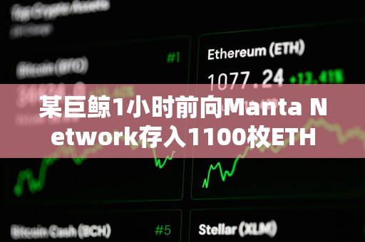 某巨鲸1小时前向Manta Network存入1100枚ETH