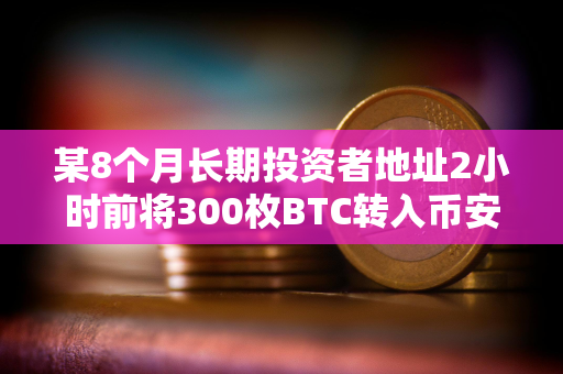 某8个月长期投资者地址2小时前将300枚BTC转入币安，实现收益765万美元