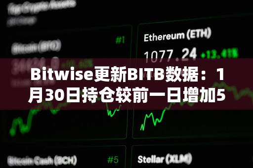 Bitwise更新BITB数据：1月30日持仓较前一日增加501枚比特币