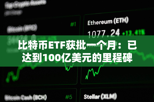 比特币ETF获批一个月：已达到100亿美元的里程碑