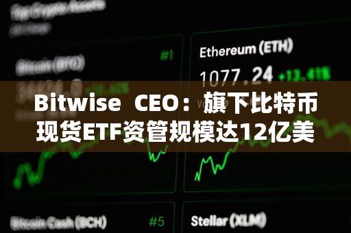 Bitwise  CEO：旗下比特币现货ETF资管规模达12亿美元