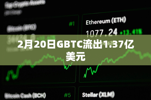 2月20日GBTC流出1.37亿美元