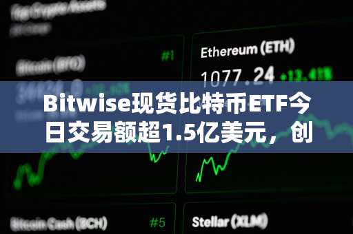 Bitwise现货比特币ETF今日交易额超1.5亿美元，创上市以来次高