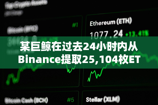 某巨鲸在过去24小时内从Binance提取25,104枚ETH