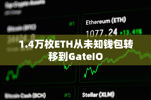 1.4万枚ETH从未知钱包转移到GateIO