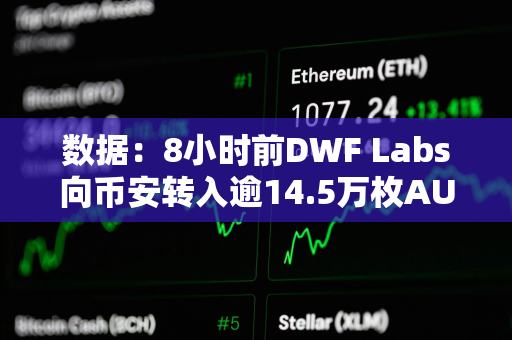 数据：8小时前DWF Labs向币安转入逾14.5万枚AUCTION