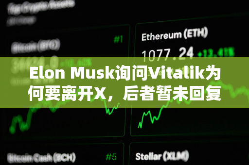 Elon Musk询问Vitalik为何要离开X，后者暂未回复