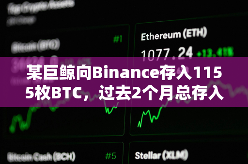 某巨鲸向Binance存入1155枚BTC，过去2个月总存入5362枚BTC