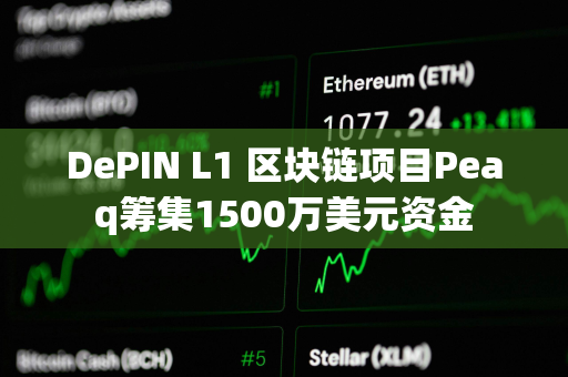 DePIN L1 区块链项目Peaq筹集1500万美元资金