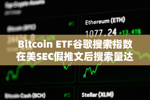 Bitcoin ETF谷歌搜索指数在美SEC假推文后搜索量达到100