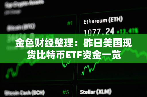 金色财经整理：昨日美国现货比特币ETF资金一览