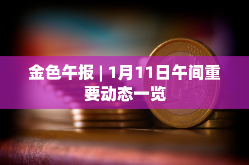 金色午报 | 1月11日午间重要动态一览