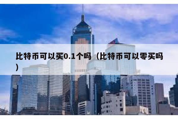 比特币可以买0.1个吗（比特币可以零买吗）