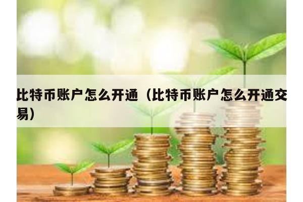 比特币账户怎么开通（比特币账户怎么开通交易）