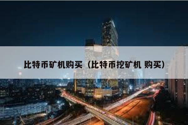 比特币矿机购买（比特币挖矿机 购买）