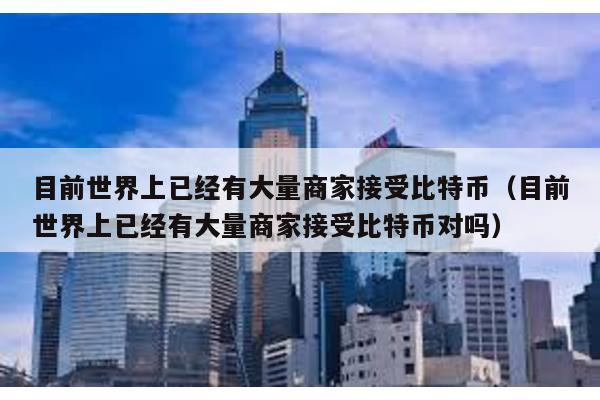 目前世界上已经有大量商家接受比特币（目前世界上已经有大量商家接受比特币对吗）