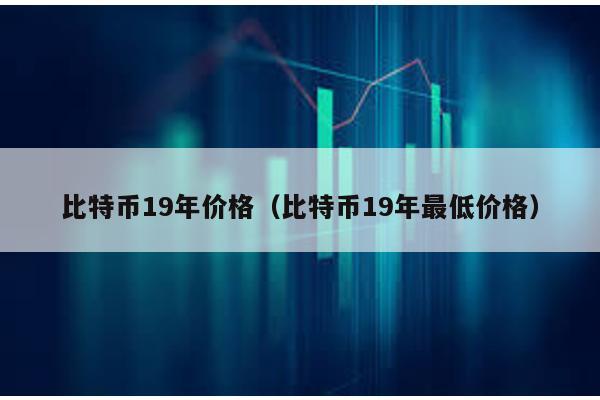 比特币19年价格（比特币19年最低价格）